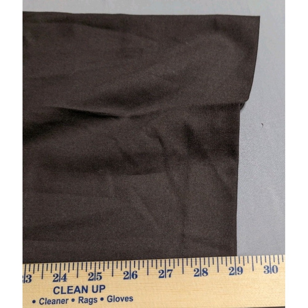 Theory Double Pleat Pants Womens 00 Cacao Brown Virgin Wool Wide Leg O0801202 - Picture 8 of 11